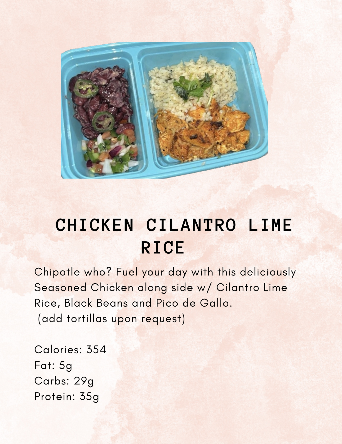 Chicken Cilantro Lime Rice